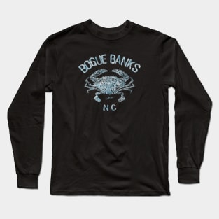 Bogue Banks, North Carolina, Atlantic Blue Crab Long Sleeve T-Shirt